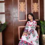 Hand Block Printed Dress, Yellow Colour Floral Print Dress, Indian Cotton Dress, Summer Women Dress, Long Women Dress, Gift For Her