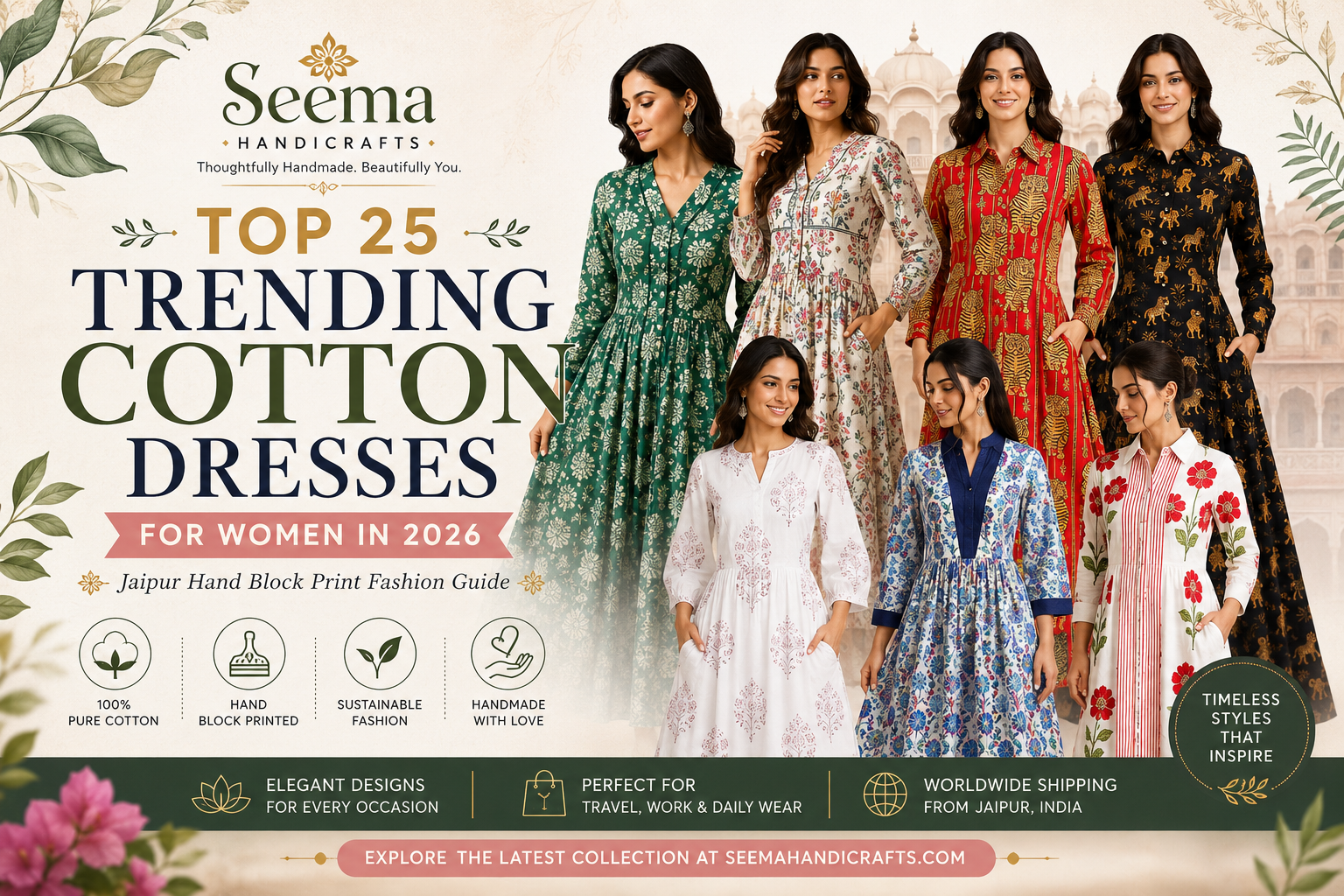 Top 25 Trending Cotton Dresses For Women -2026