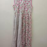 Handmade Cotton Floral Dress: Block Print Indian Summer Dress