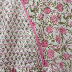 Handmade Cotton Floral Dress: Block Print Indian Summer Dress