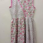 Handmade Cotton Floral Dress: Block Print Indian Summer Dress