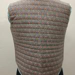 Hand Block Printed Cotton Vest: Gray Indian Handmade Outerwear