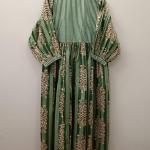 Hand Block Printed Cotton Maxi Dress: Tiger Print Indian Summer Dress