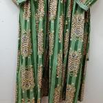 Hand Block Printed Cotton Maxi Dress: Tiger Print Indian Summer Dress