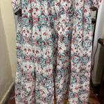 Hand Block Print Cotton Maxi Dress: Bohemian Floral Tiered Resort Wear