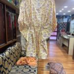 Hand Block Printed Cotton Kaftan | Boho Loungewear Dress | Lightweight Summer Kaftan for Women | Resort Wear Cover Up
