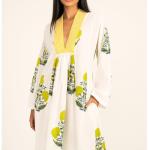 White Floral hand block Print full Sleeve Dress, Block print dress, Midi Dress, Mini Dress, Customize Measurement Size Also Available
