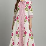 Hand Block Printed Cotton Dress, Lining Floral printed Dress, Handmade Dress, Wedding Long Dress For Women