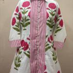 Hand Block Printed Cotton Dress, Lining Floral printed Dress, Handmade Dress, Wedding Long Dress For Women