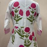 Hand Block Printed Cotton Dress, Lining Floral printed Dress, Handmade Dress, Wedding Long Dress For Women