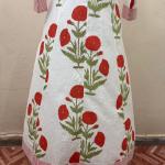 Hand Block Printed Cotton Dress, Lining Floral printed Dress, Handmade Dress, Wedding Long Dress For Women